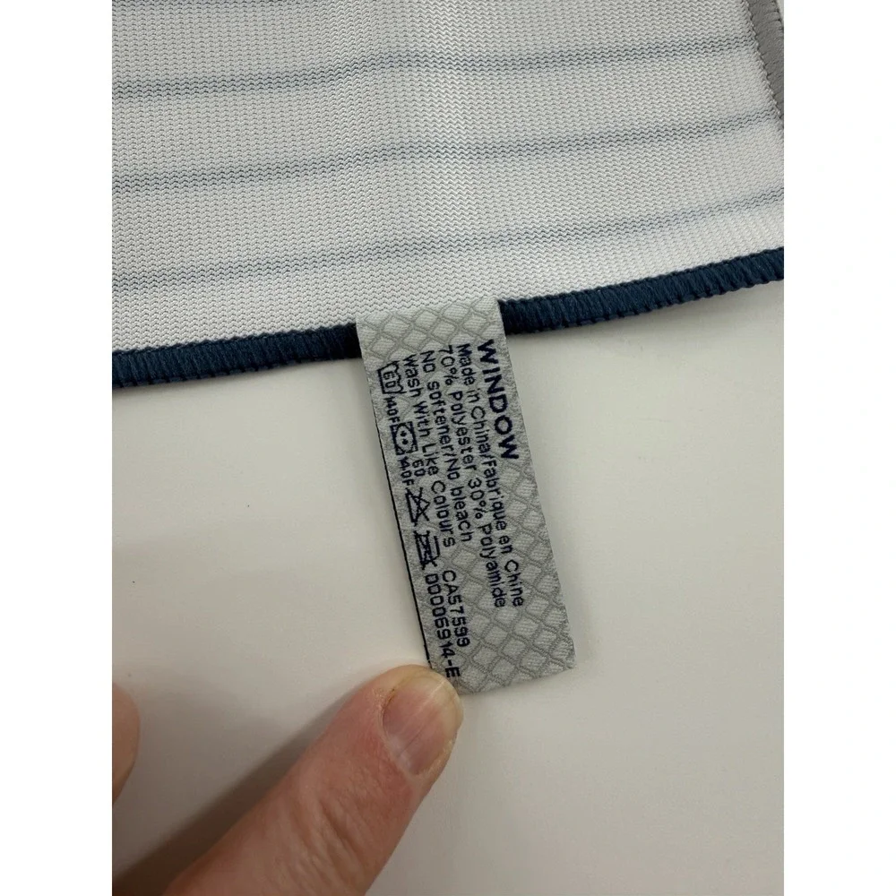 NEW Norwex Window Cloth Cleaning Microfiber with BacLock Blue White Stripes